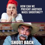 How Can We Prevent Another Mass Shooting - Shoot Back - 2nd Amendment Guns Firearms 2A Meme