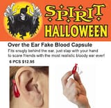blood squib, over the ear fake blood capsule