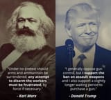 karl marx vs donald trump on guns