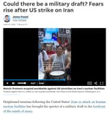 military draft for iran