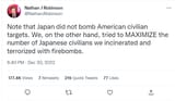 japan did not bomb american civilian targets