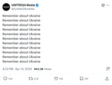 Remember about Ukraine