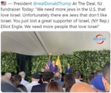 trump we need more people that love israel