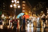 rainy night vancouver