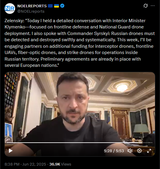 Zelensky, &#039;Today I held a detailed conversation with Interior Minister Klymenko—focused on frontline defense and National Guard drone deployment&#039; 22-06-2025
