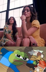 apu spills his tendies in front of goyslop girl