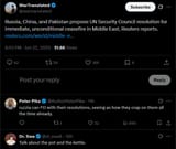 Russia, China, and Pakistan propose UN Security Council resolution for immediate, unconditional ceasefire in Middle East, Reuters reports 22-06-2025
