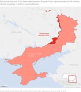russian gains in ukraine 2024-2025