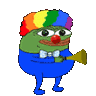 clown frog horn