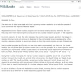 Clinton Email- Iranian nukes