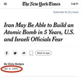 iran nukes 1995