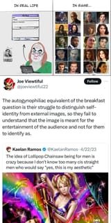 breakfast question for faggot in dress