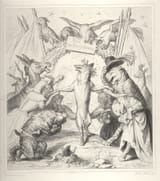 Reineke Fuchs als Sieger - Heil dir im Siegerkranz! - Wilhelm von Kaulbach_Illustration aus dem J. d. H. 1846