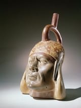 Peruvian_School_-_Pottery_portrait_vessel_Mochica_(earthenware_paint)_-_(MeisterDrucke-439299)