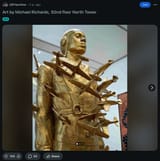 911 91st floor artist planes sculpture 1