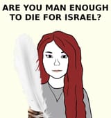 white-feather-cunt-wants-u-2-die-4-israel