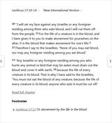 Screenshot 2025-06-24 at 03-08-06 Leviticus 17 10-14 NIV - “‘I will set my face against any - Bible Gateway