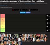 Screenshot 2025-06-23 at 21-36-53 Create a Celebrities accused of Antisemitism Tier List - TierMaker