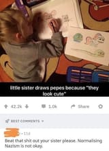 when you so woke you beat your baby for drawing
