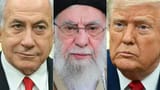 Yellow White Orange Netanyahu Khamenei Trump