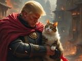 Trump saves cat
