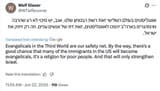 2025-06-22 @WTiefbrunner Wolf Glaser Evangelical Christcuck Third World Immigrants Safety Net White Genocide Replacement Strengthen Israel Twitter Tweet