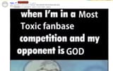 god has a toxic fandom says the tranny