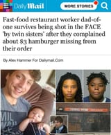 Never Relax Black Crime Fast Food Restaurant Worker