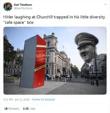 @KarlThorburn-2020-06-12-Tweet-Twitter-Hitler-Laughing-At-Churchill-Trapped-In-His-Little-Diversity-Safe-Space-Box-Irony-SJW-Woketards-Tolerant-Left