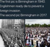 Birmingham 1940-2017 Englishmen Foreign Invasion WW2 Hitler-Diversity-Multiculturalism-White-Genocide