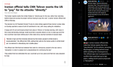 Iranian Major General Mousavi declares that &#039;the punishment&#039; 23-06-2025 A senior Iranian official tells CNN that Tehran wants the US to &#039;pay directly&#039;
