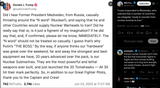 Trump responded to Medvedev, who claimed that a number of countries are allegedly &#039;ready to transfer their nuclear arsenal to Iran.&#039; 23-06-2025