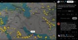 Empty sky over the Middle East. Iraq and Kuwait have also closed their airspace. 23-06-2025
