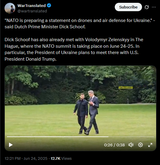 NATO is preparing a statement on drones and air defense for Ukraine.&#039; - said Dutch Prime Minister Dick Schoof. 24-06-2025 HD