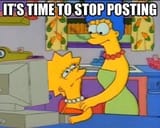 simpsons time to stop posting