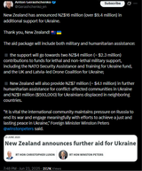 New Zealand has announced NZ$16 million (over $9.4 million) in additional support for Ukraine. 23-06-2025 Thank you, New Zealand!