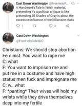 pretending fetish fodder is political critique