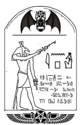 Image from Aquino archive of the origin of kek