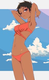 2D Iranian girl