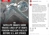 trucks moving out nuclear material 3 days before bombing