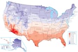 US-Temperature-Map