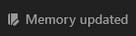 memory updated