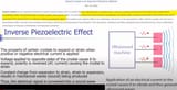 inverse piezoelectrict