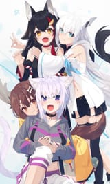 Fubuki and the gang_Шираками Фубуки