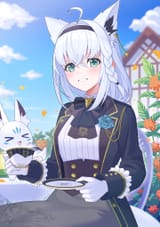 Fubuki_with sukonbu and tea_b3a1cc22c8859a2f5fd4c71b5e5e6339