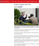 Screenshot 2025-06-25 at 10-26-46 No Hiatus in Iran’s Nuclear Program Eslami - Nuclear news - Tasnim News Agency