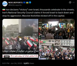 Iran declares &#039;victory&#039; over Israel, thousands celebrate in the streets. Iran’s National Security Council claims it forced Israel to back down 24-06-2025