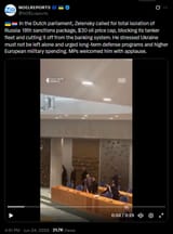 In the Dutch parliament, Zelensky called for total isolation of Russia, 18th sanctions package, $30 oil price cap, blocking its tanker fleet 24-06-2025 HD