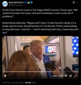 On Air Force One en route to The Hague NATO summit, Trump says, &#039;We solved the Israel-Iran issue, now we’re heading to solve a new set&#039; 24-06-2025 HD