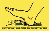 get trod on